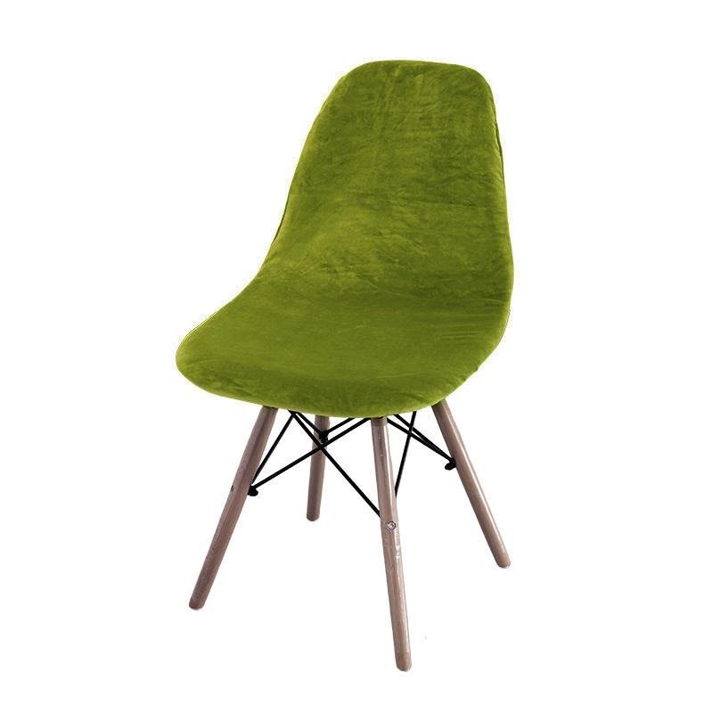 

Утолщенный мягкий бархатный чехол для стула Swan Velvet, чехол для стула в столовой, без подлокотников, однотонный чехол для стула, подходящий для дома 1 Piece