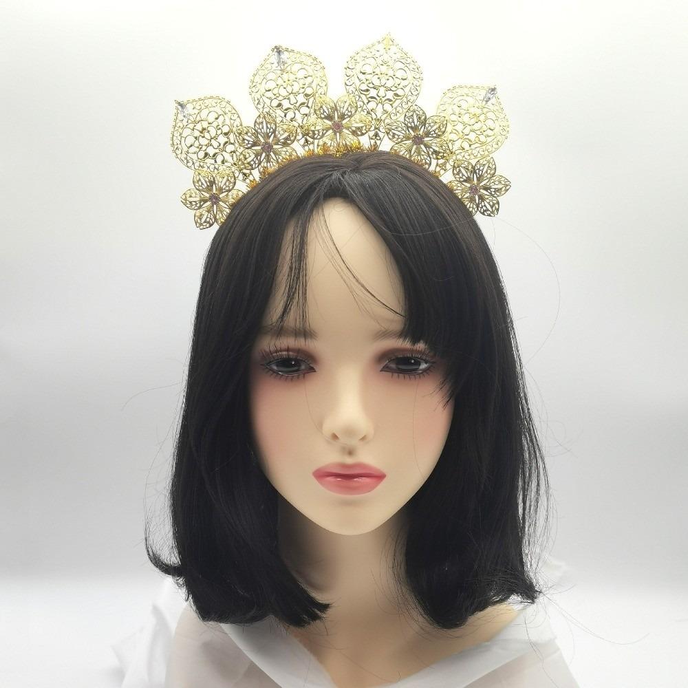 Rhinestone Women Hairband Sun Traditional Festival Hair Hoop  Lolita Accessory