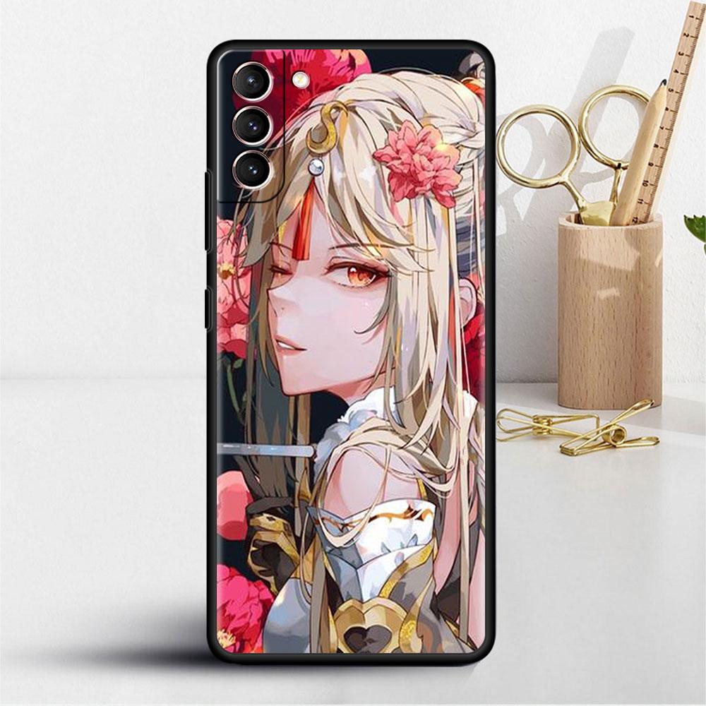 Hülle für Samsung Galaxy S20 S22 Ultra S21 FE S10 S9 Plus Note 20 10 Lite 9 Weiche Handyhülle Schale Genshin Impact