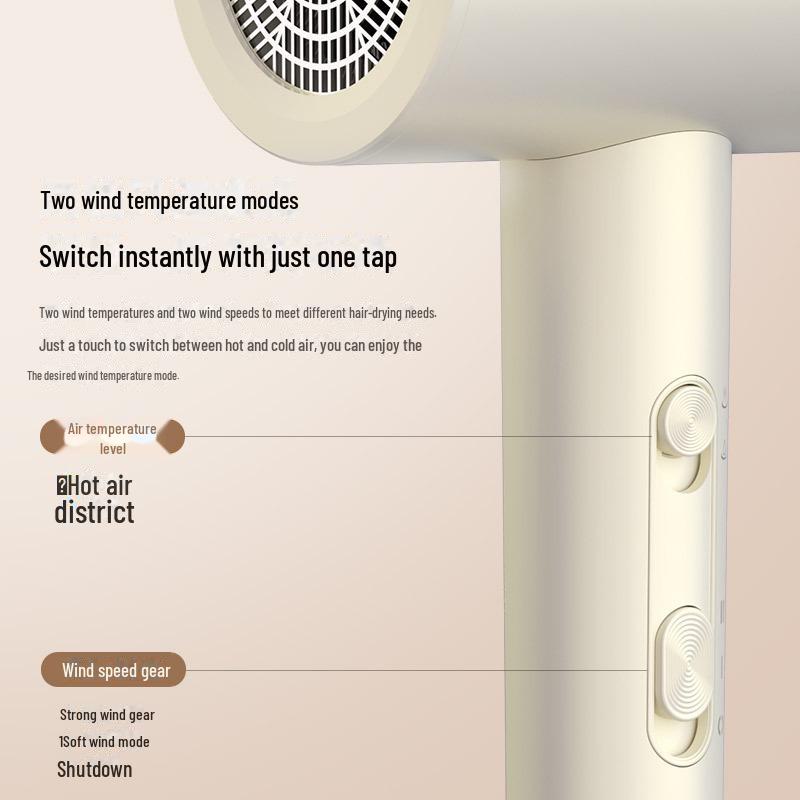 Hochgeschwindigkeits-Haartrockner mit blauem Licht und negativen Ionen – keine Schäden, hohe Leistung für den Einsatz zu Hause oder im Hotel