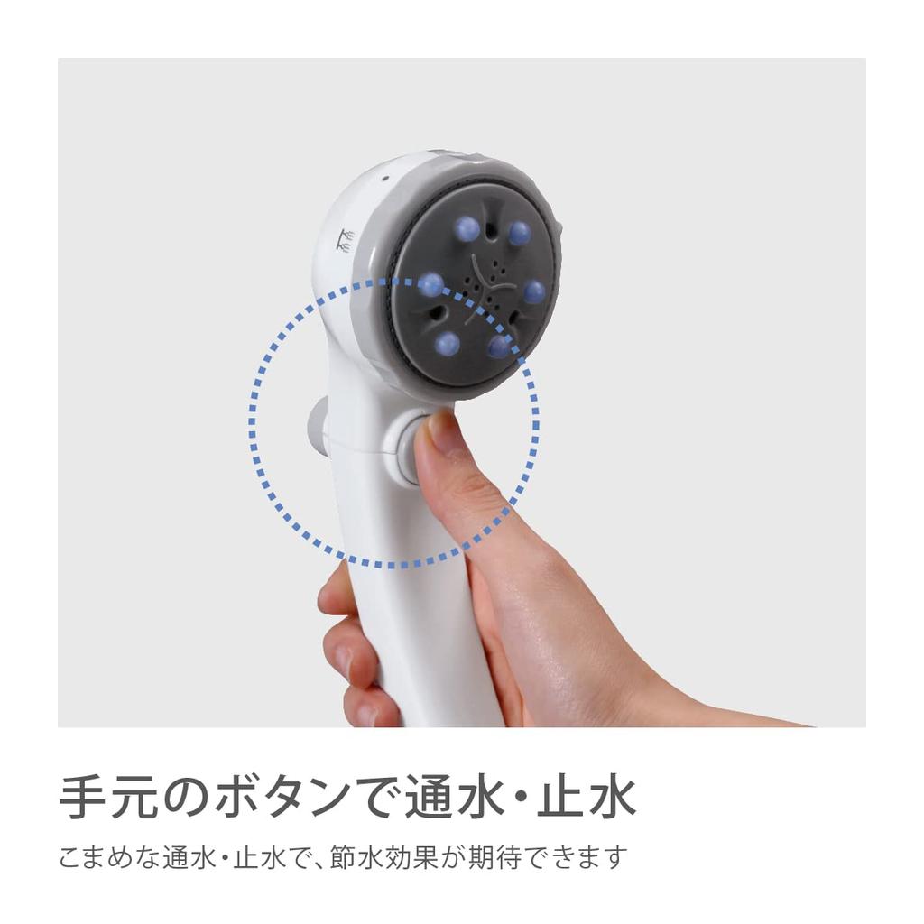 Takagi JS436GY Duș cu masaj Pita de duș Fără unelte Ușor de instalat Cap, Cap, Relaxare, Necesită,