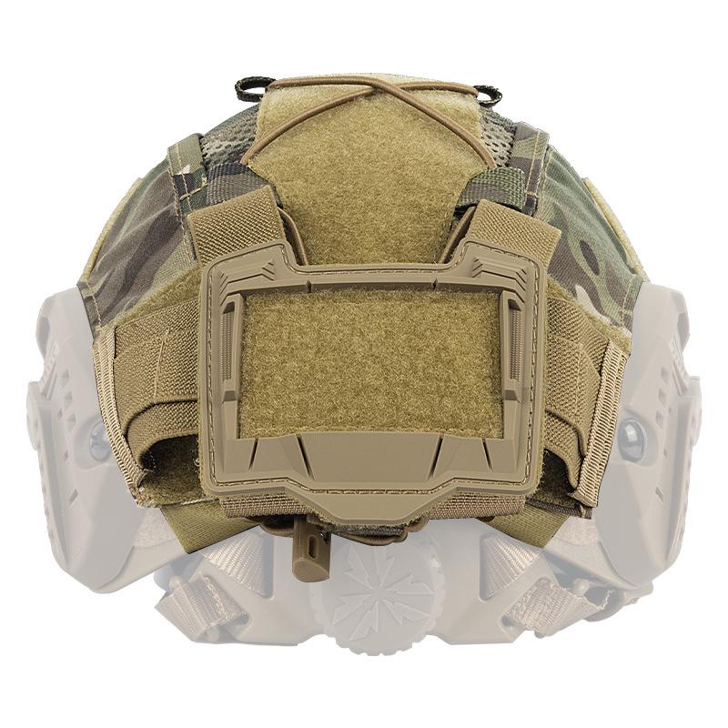 Cross-Border Tactical Camouflage Helmet Cover with Battery Pack and Counterweight.