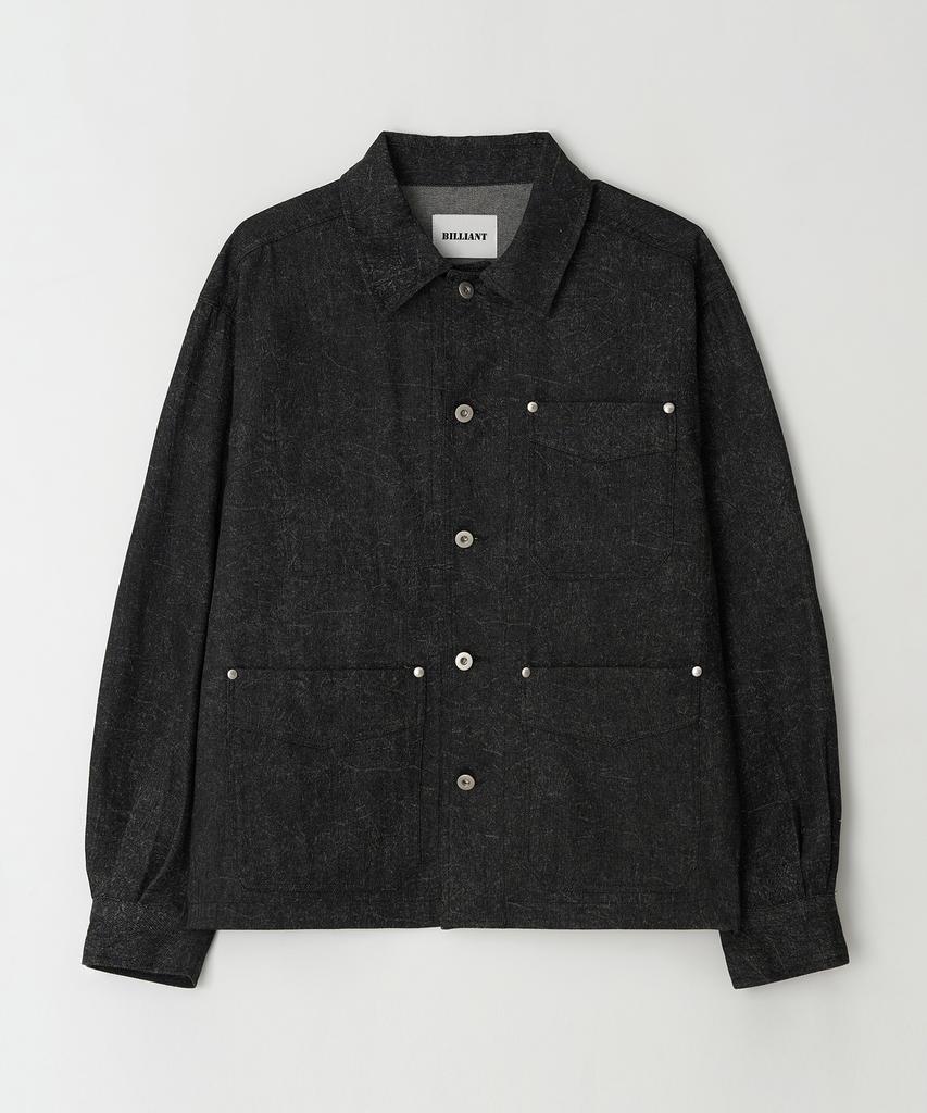 Billiant Salt Denim Work Jacket_Black