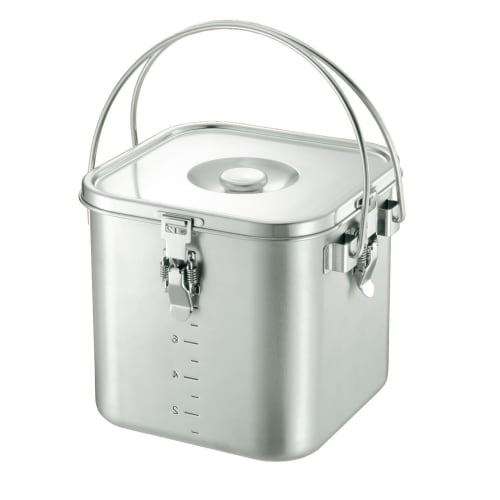 

Puppy Brand K IH Compatible 19-0 Square School Lunch Tin (with Graduations) 20cm