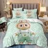 Cartoon Cute Labub 3D Printed Quilt Cover Three-Piece Set Student Dormitory Bedding Four-Piece Set
