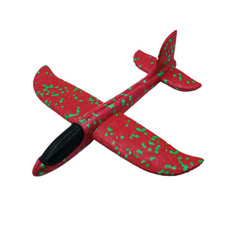 

1 набор игровых моделей самолетов для улицы 24/48 см из пенопласта, летающие планеры со светодиодной подсветкой, игрушки для броска самолетов для детей