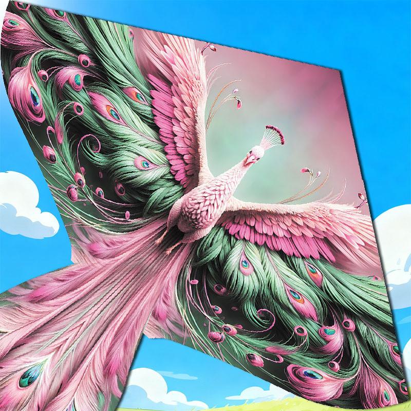 Traditional Phoenix Triangle Kite With Fiberglass Frame For Kids And Adults