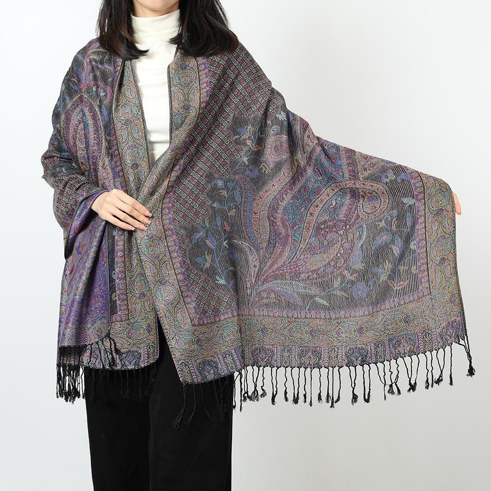 New red shawl with women's travel vacation photo scarf warm scarf cape