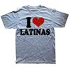 Funny Red Heart Love Latina I Love Latinas T-Shirt Mens Casual Fashion Loose Hip Hop Harajuku T-Shirt Summer Style Hipster Tees