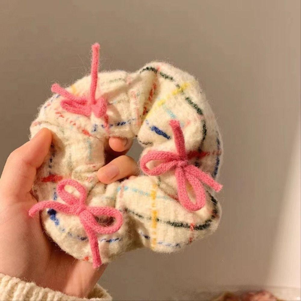 Cloth Rubber Bands Hair Ties Sweet Flower Hair Accessories Portable Sweet Flower Hair Band  Girls