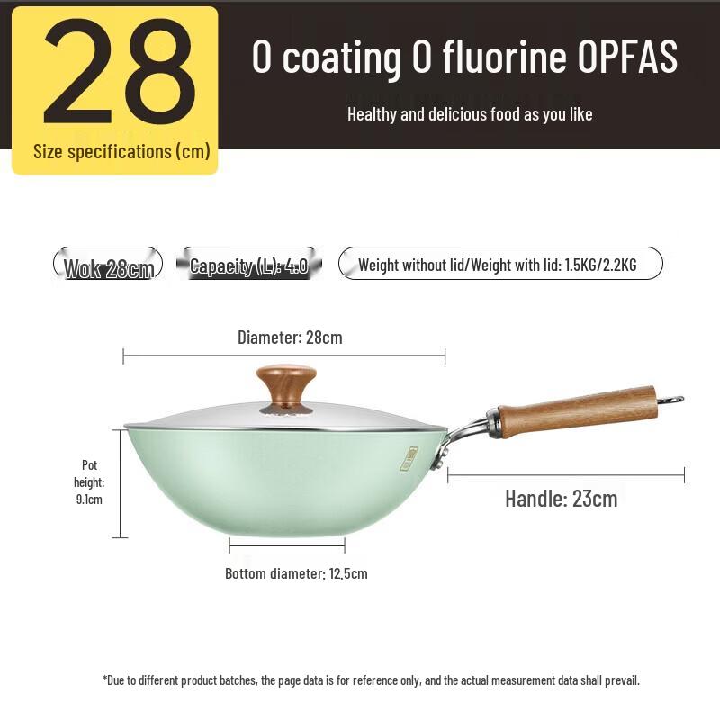 COOKER KING Heritage Enamel Titanium Iron Wok