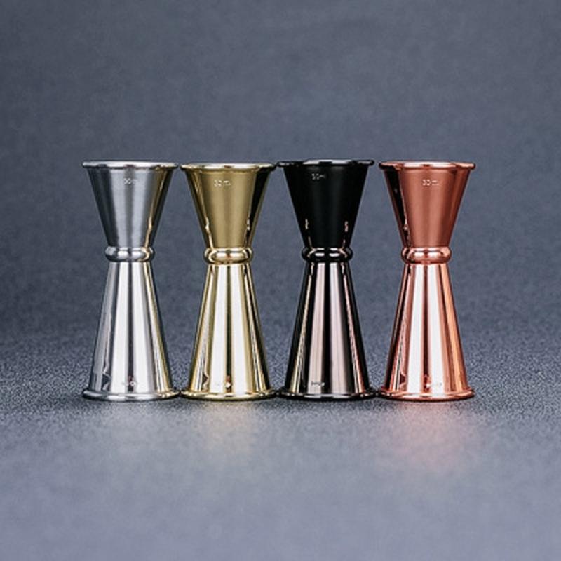 Cocktail Bar Stainless Steel Japanese Design Double-headed Spirit Measuring Cup for Home Bar Party Bar Accessories Club
