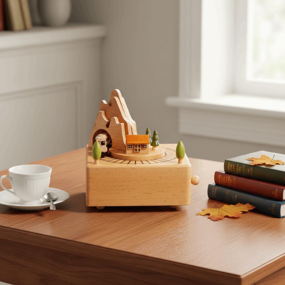 Ballett tanzendes Mädchen drehbare Spieluhr rotierendes Karussell handgekurbelte Spieluhr Weihnachtsgeschenk