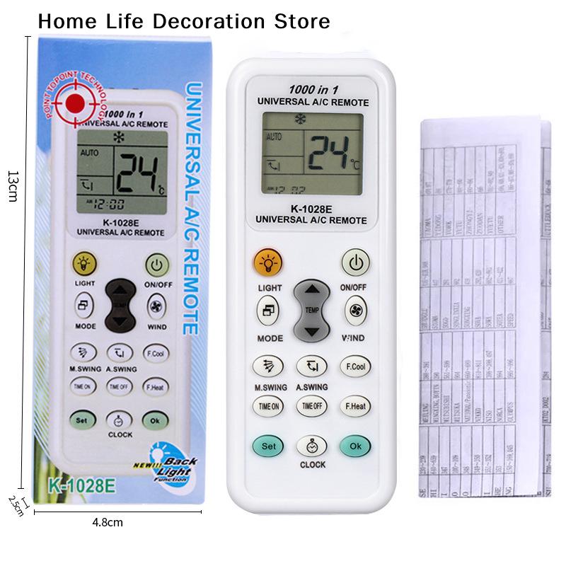 Universal K-1028E Low Power Consumption 1000 In 1 Air Condition Remote LCD A/C Remote Control Controller for LG,Guqiao,Haier,etc