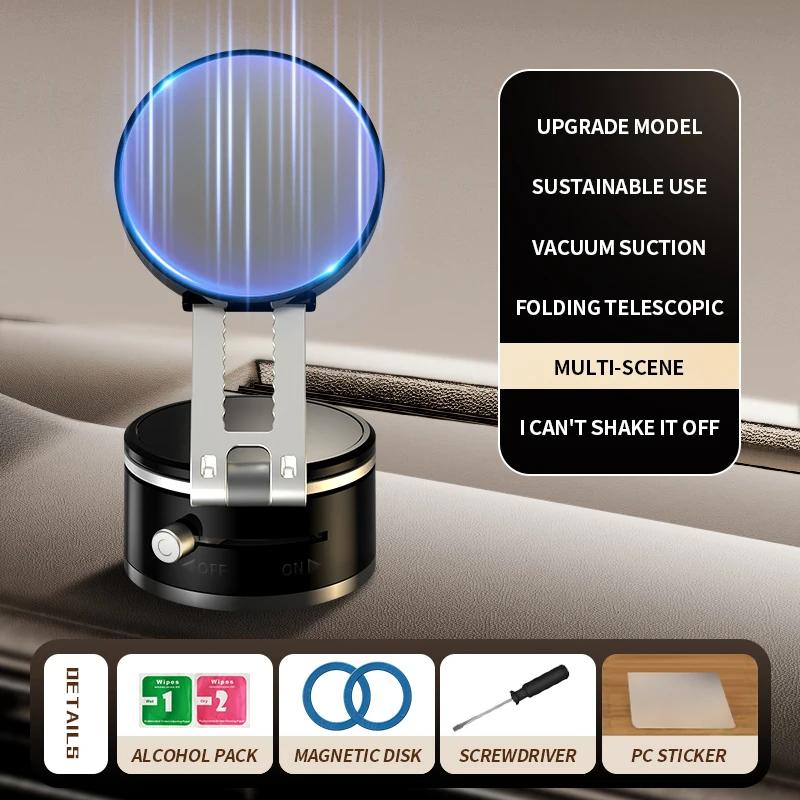

2025 Новый Магнитный Держатель для Телефона с Вращением на 360°, Складной и Выдвижной, Магнитный Держатель для Мобильного Телефона Свободные Руки для Всех чёрный