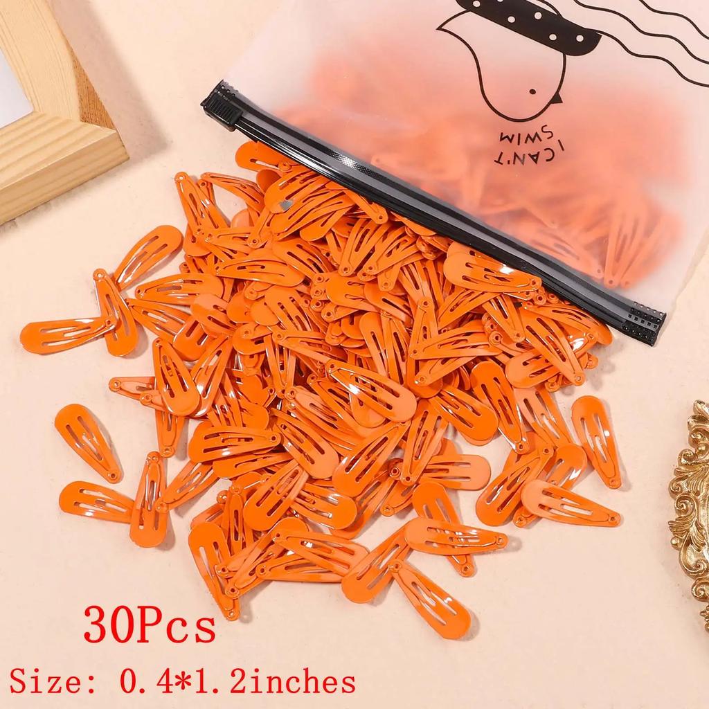 10/30Pcs/Set New Women Girls Cute Colorful Waterdrop Shape Hairpin Sweet Hair Clips Barrettes Slid Clip Fashion Hair Accessories