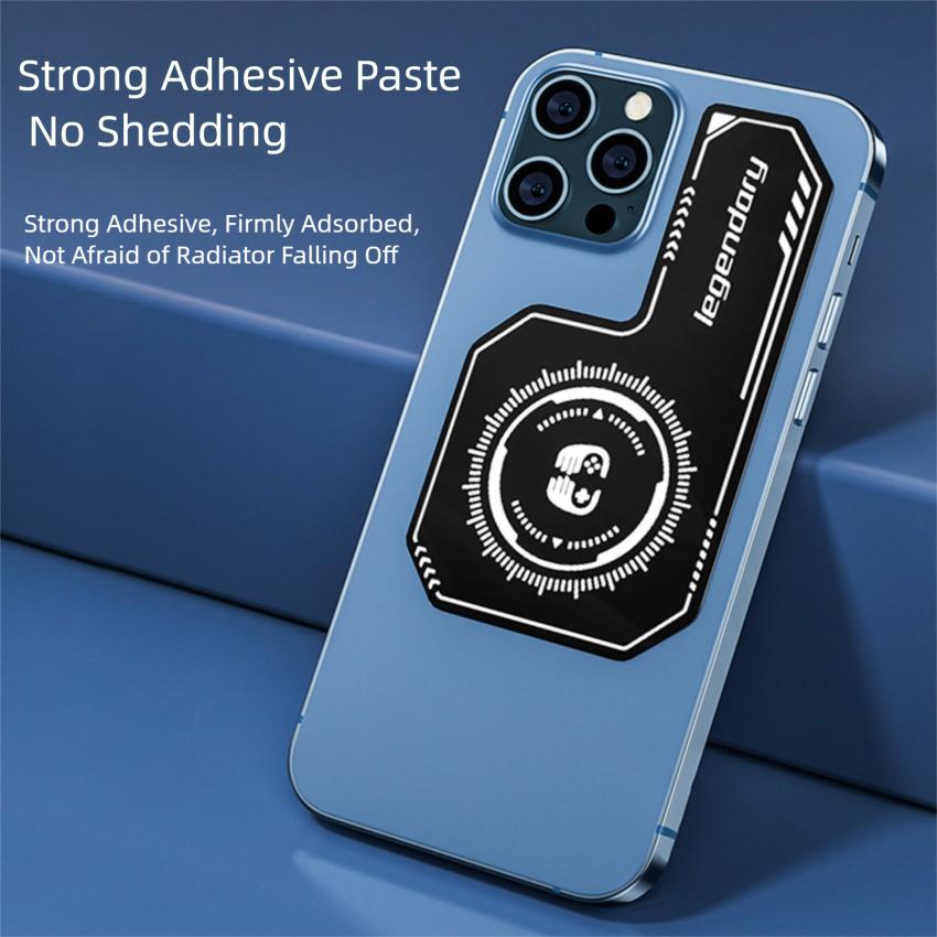 Universal Magnetic Vapor Chamber Cooler - Triple-Layer Upgrade (60x106mm) for Phone Semiconductor Coolers, Reusable Washable Adhesive