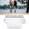Ongwan Sports Belt Pouch, Large Capacity Adjustable Waist Belt Bag, 60-120cm (White)