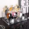 1 unidad, Estante de almacenamiento de perfume transparente de múltiples capas, Estante de exhibición de cosméticos, Estante organizador de tocador, Estante para esmalte de uñas