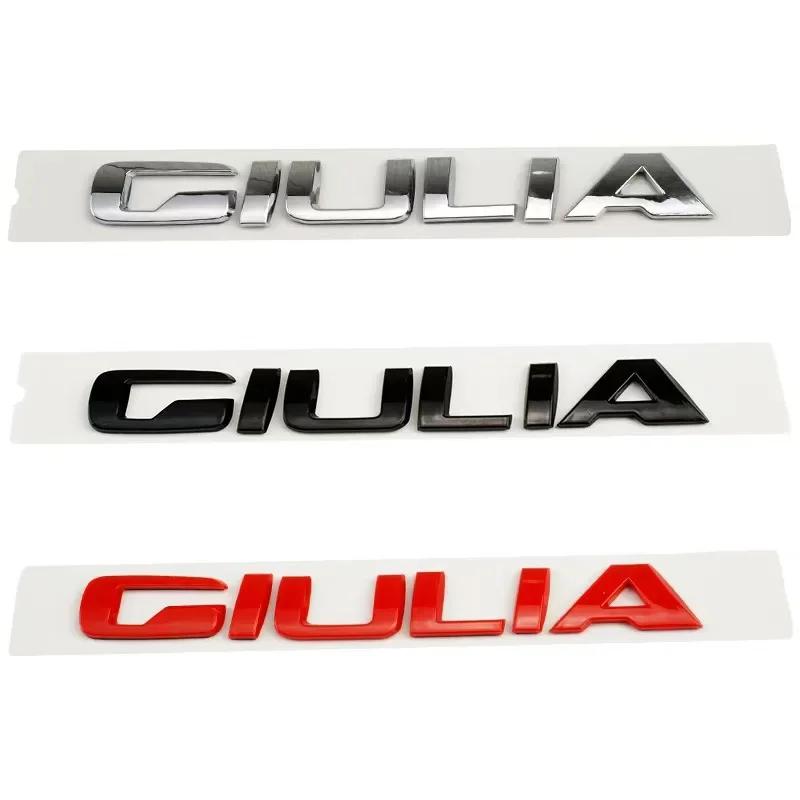 QSGJL1 ABS Car Rear Trunk Badge Sticker for Alfa Romeo GIULIA STELVIO Veloce Ti Logo 147 156 159 SPORT Side Decal Letter Emblem