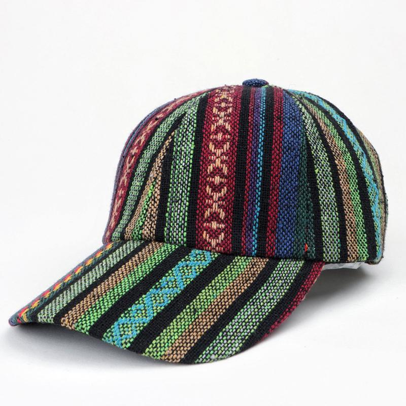 Spring Summer Boho Baseball Cap For Men Women Adjustable Print Sun Hat Street Sport Hiphop Outdoor Snapback Visor