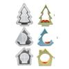 Handmade Candlestick Silicone Crafting Mold House/Tree Shape Candle Base Moulds Resin Craft Moulds Silicone Texture