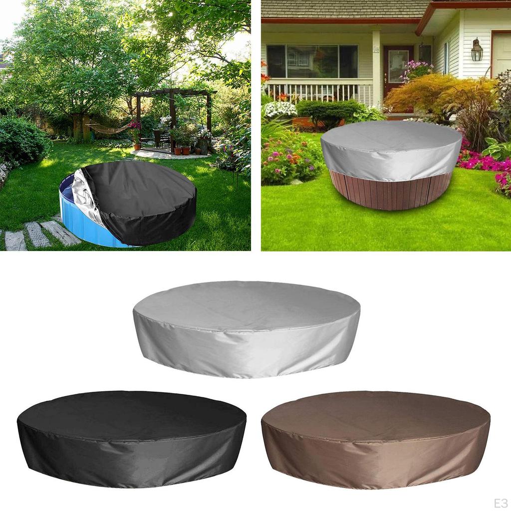 190cm Swimming Waterproof for SPA Paddling Above Ground Family Pool Silver Coated Oxford Cloth