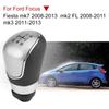Car Gr   Knob Hd, ABS Plastic Black Silver 5 Speed   Knob for  Mk7 2008-2013