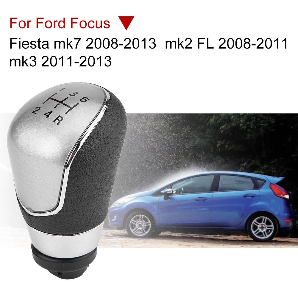 Car Gr   Knob Hd, ABS Plastic Black Silver 5 Speed   Knob for  Mk7 2008-2013