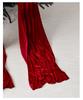 Velvet Wine Red Bow Christmas Tree Ornaments - Festive Decorative Pendants