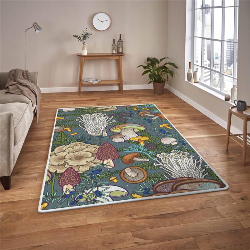 

Прямоугольный ковер с грибами, ковер с принтом, ковер «Ведьма», ковер со звездой, нескользящий коврик, мягкий ковер для столовой, гостиной 40x60cm