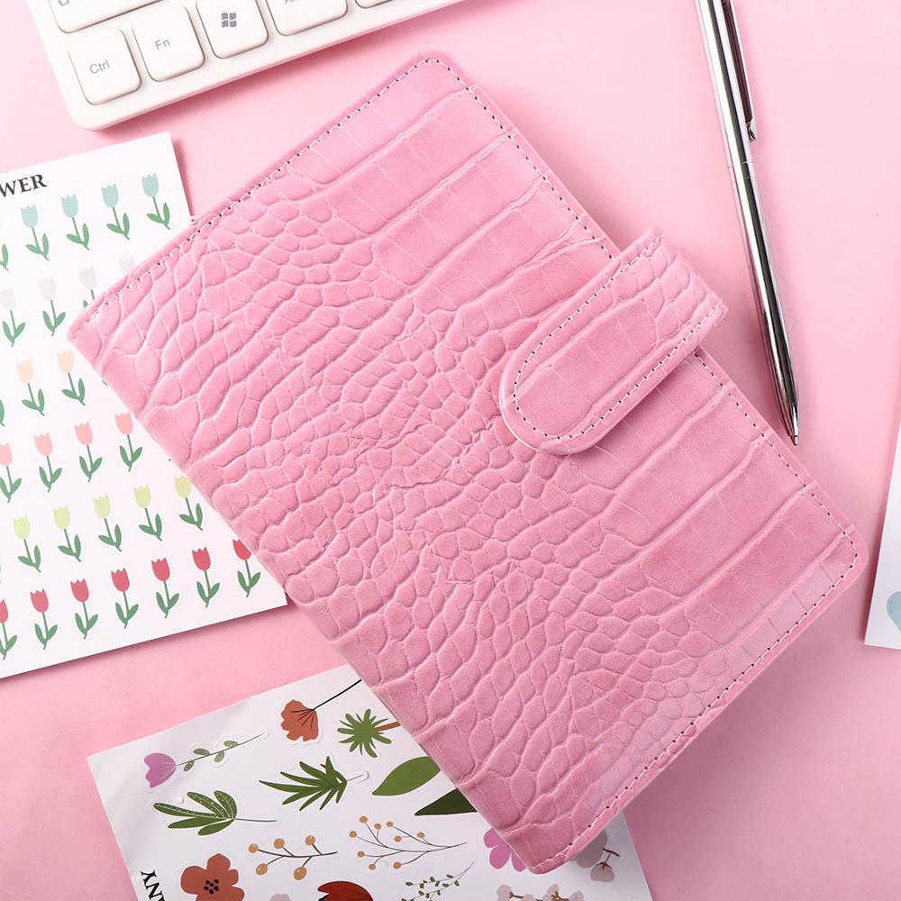 6 Ring A6 Notebook Crocodile Pattern Loose-Leaf Cover Notepad Cover Binder Cover Notebook Cover