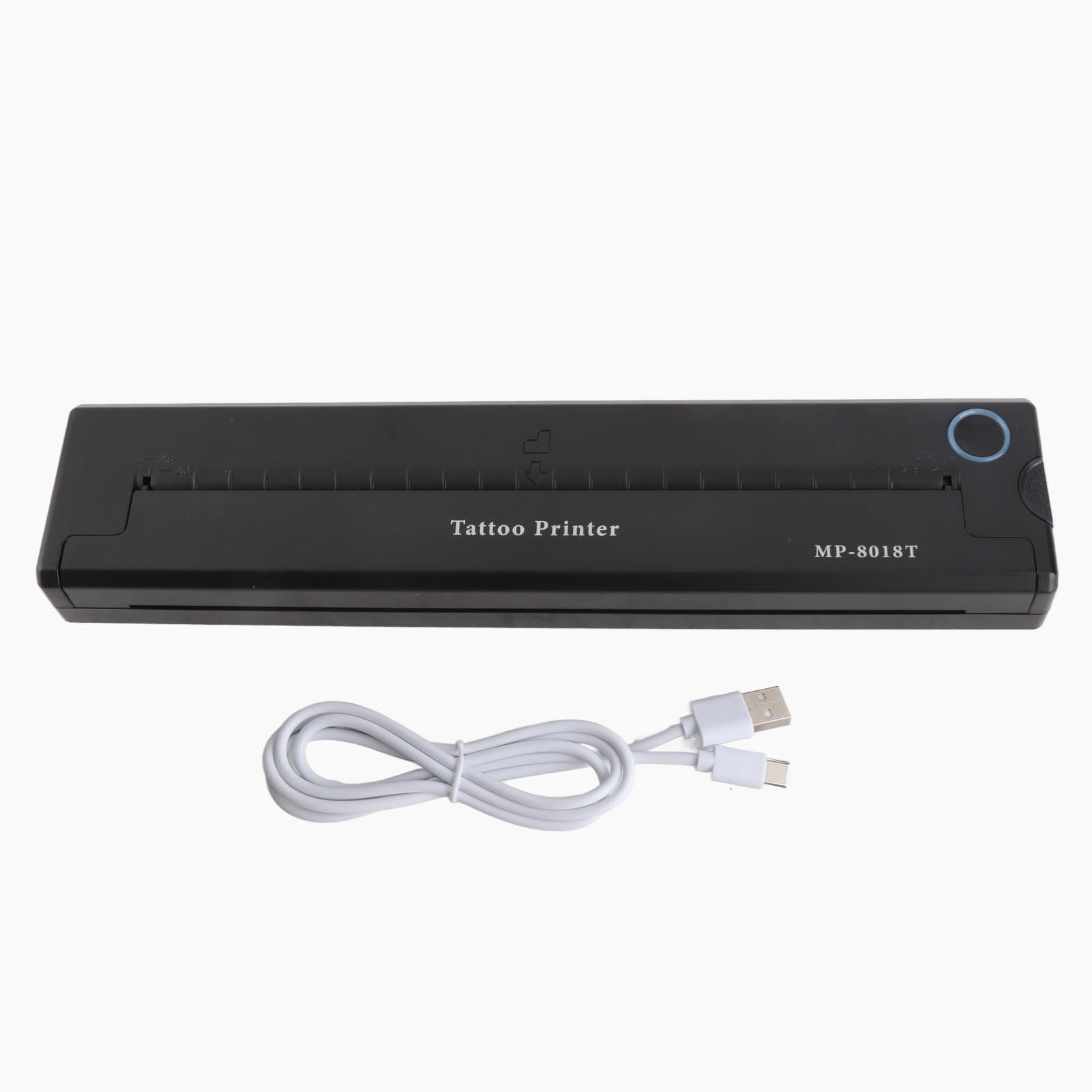 Mini Printer Machine Transfer Machine Tattoo Thermal Transfer Machine Stencil Printer Tattoo Tools 2000mAh A4 Transfer Printer