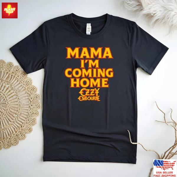 New Apparel Ozzy Osbourne Mama I m Coming Home T-Shirt, Rock Music Fan Gift Unisex T-Shirt XL