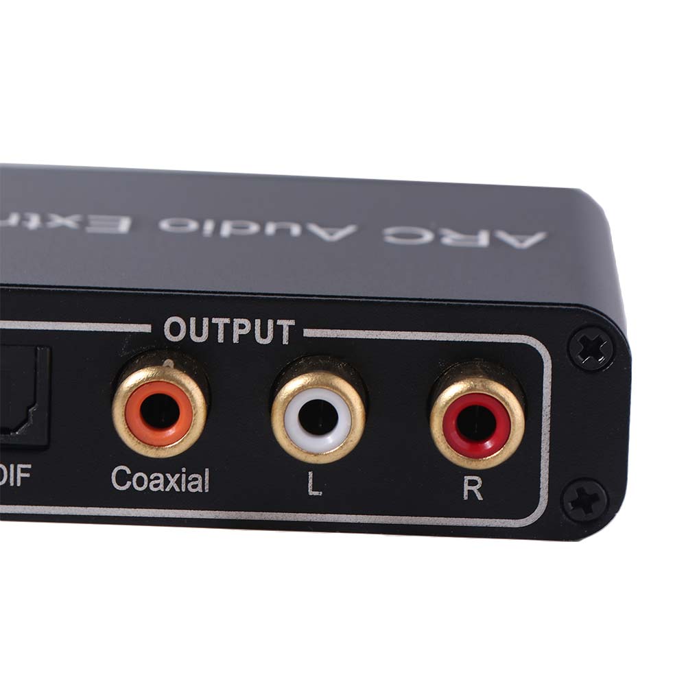 DAC SPDIF Coaxial RCA ARC Audio Adapter 192KHz L/R Coaxial SPDIF Jack ARC Audio Adapter Extractor Splitter 3.5mm Jack Output