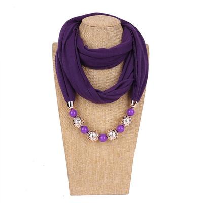 Gorgeous Beads, Circular Ring Scarf, Women's Scarf Accessories, Necklace, Ethnic Scarf