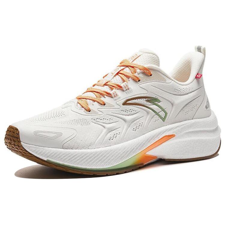 New Anta Rocket 5.0 Anti Slip Wear Resistant Low Top Running Shoes Men's White 112345523-1