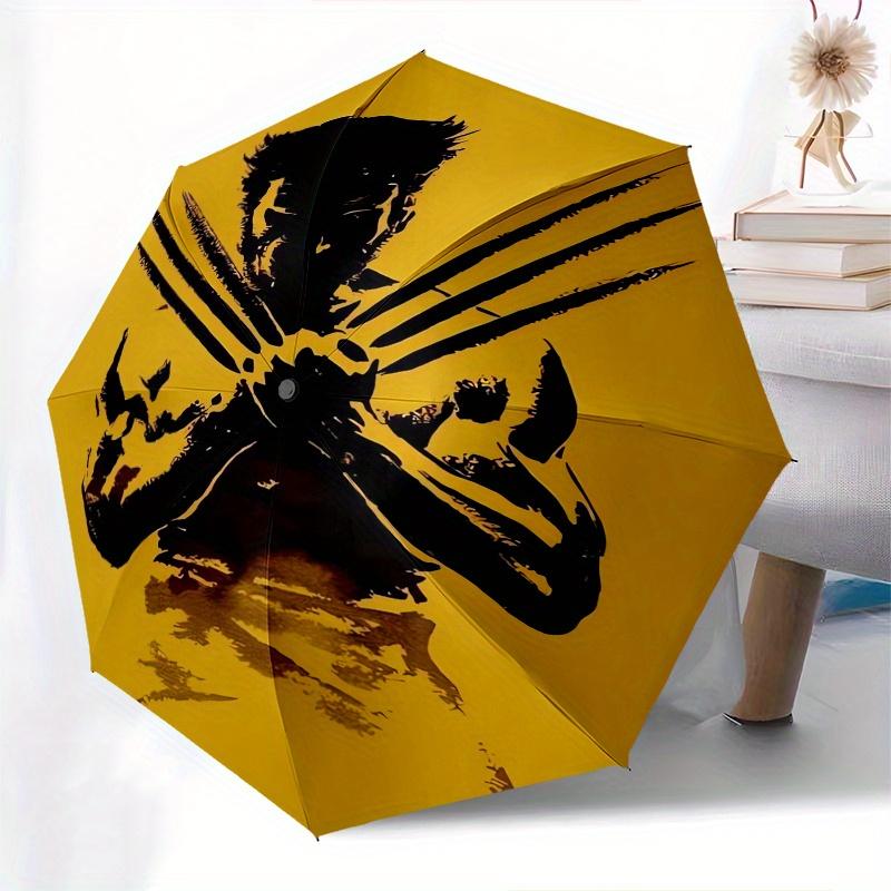Wolverine, Claws Themed Automatic Opening and Closing Folding Umbrella, 8-rib Windproof, Compact Travel Design, Suitable for All Occasion |