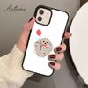 Igel und Ballon Handyhülle für iPhone 17 Air 15 16 16e 11 12 13 14 Pro Max Plus coque Fundas Shell
