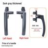 38-Type Aluminum Alloy Window Handle with 7-Shaped Lock Buckle for Doors, Casements, and Curtains