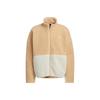 Colorblock Logo Embroidered Zipper Stand Collar Jacket Men's Yellow/White