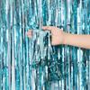 2/3M Party Background Wedding Decoration Foil Fringe Curtain Sequin Bachelorette Photo Backdrop Wall Curtain Birthday BabyShower