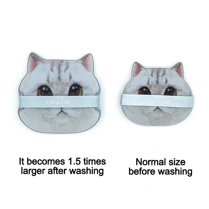 1/4pcs Cat Air Cushion Powder Puff Double-sided Wet Dry Air Cushion Puff Foundation Sponge Makeup Puff Cushion Tools HZFP05