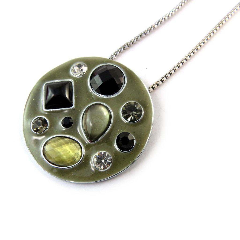 Les Trésors De Lily [F5982] - Gray 'Mélusine' Designer Necklace