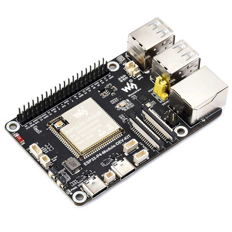 ESP32-P4 Development Board C6 MIPI CSI Camera 7/10.1 inch DSI Display /RJ45 Eth /Mic/ Audio / WiFi 6 Bluetooth 5 Waveshare