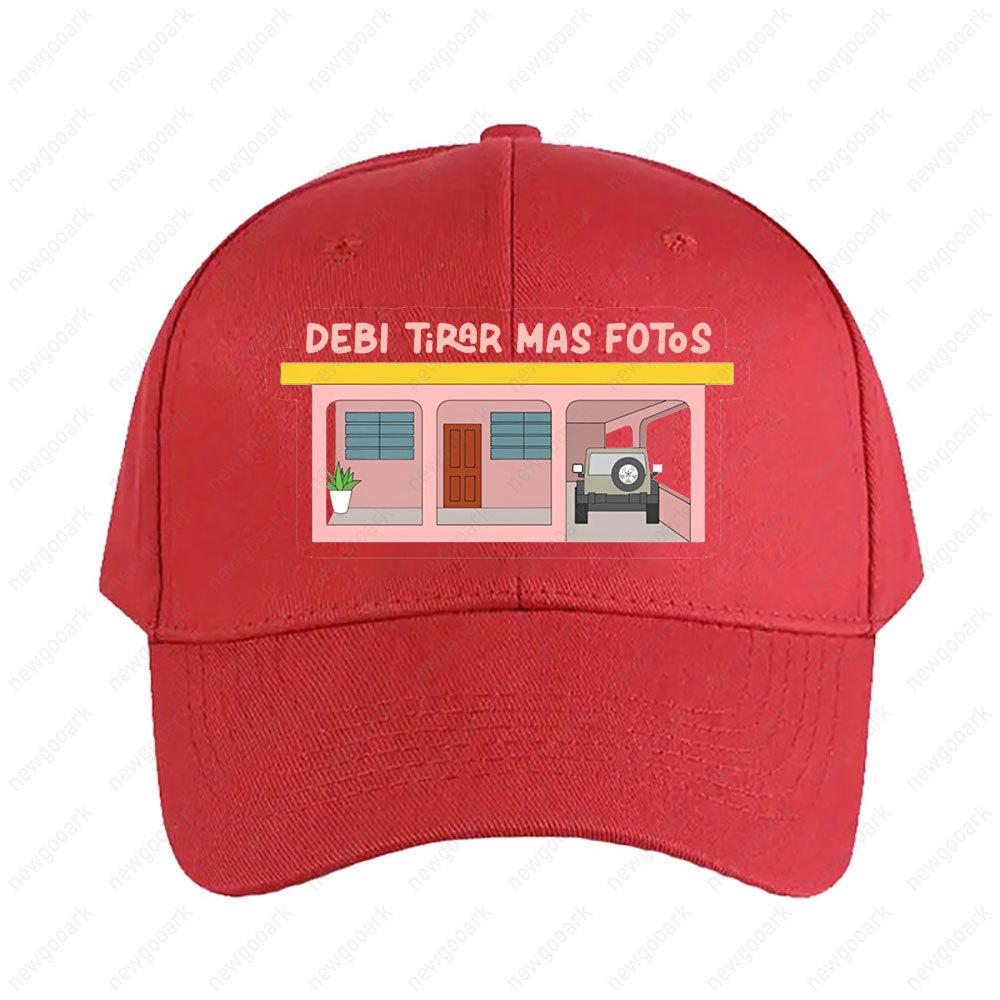 Debi Tirar Mas Fotos Pink House Aesthetic Cap Summer Women Unisex Adult Fashion Casual Adjustable Printed Baseball Caps Trucker Cap