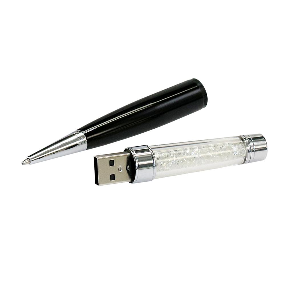 Crystal Diamond Ballpoint Pen USB Flash Drive 128GB USB 2.0 Pendrive 64GB USB Flash Memory 8G 16GB 32GB 256G USB Stick Pen Drive