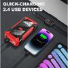 EAFC 2000A/600A Car Jump Starter Power Bank Portable   Starting Device Lighting 12V  Petrol Diesel Car Booster With Smart Clip