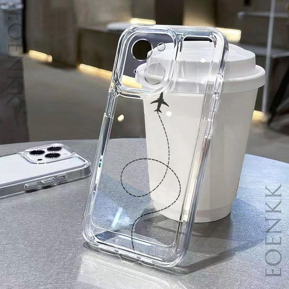 Flight path Transparent Phone Case For Samsung Galaxy S25 S24 Ultra S23 S22 S21 S20 Note10 20 Plus Ultra FE A55 A35 A54 5G Cover S25 5G