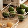 Storage Basket, Stainless Steel Woven Multi-Purpose Organizer, Large Capacity Stackable Fruit Bowl for Kitchen Bathroom Bedroom And More